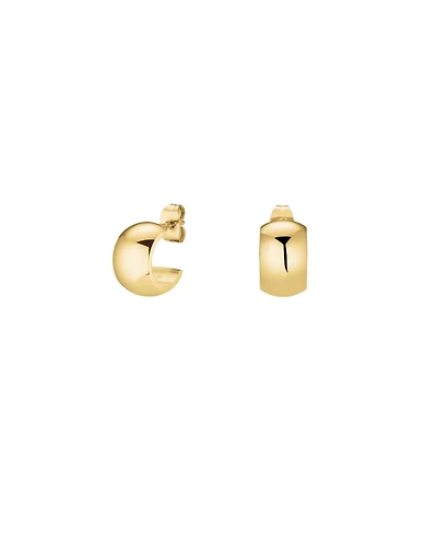 Rosefield Wide Hoops In 14K Yellow Gold Plated Stainless Steel
