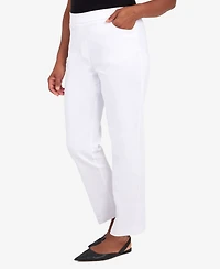 Alfred Dunner Women's Super Stretch Mid- Rise Average Length Denim Pant