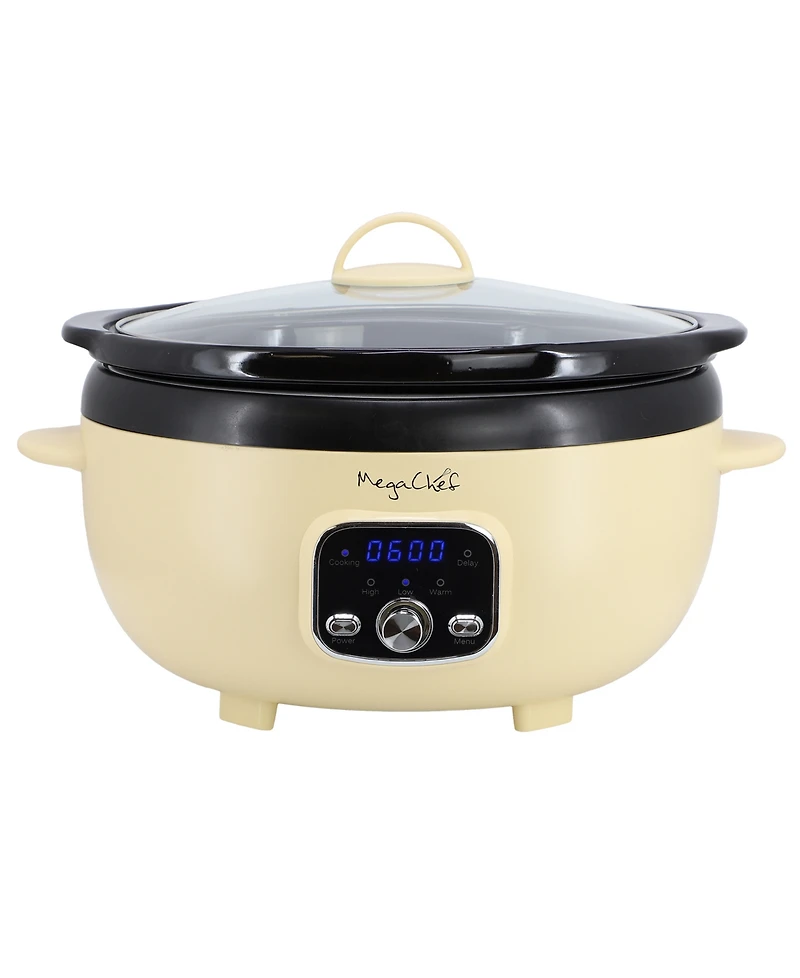 MegaChef 6.5 Quart Oval Electric Slow Cooker