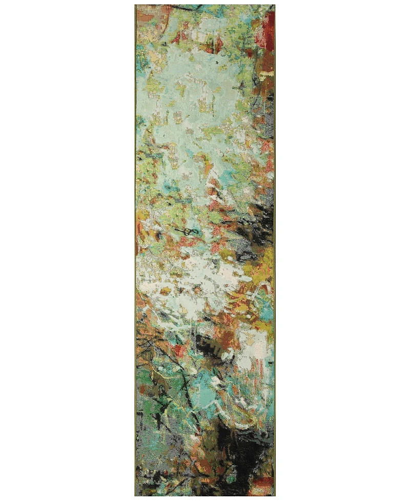 Liora Manne' Marina Cirque 1'11"x7'6" Runner Area Rug