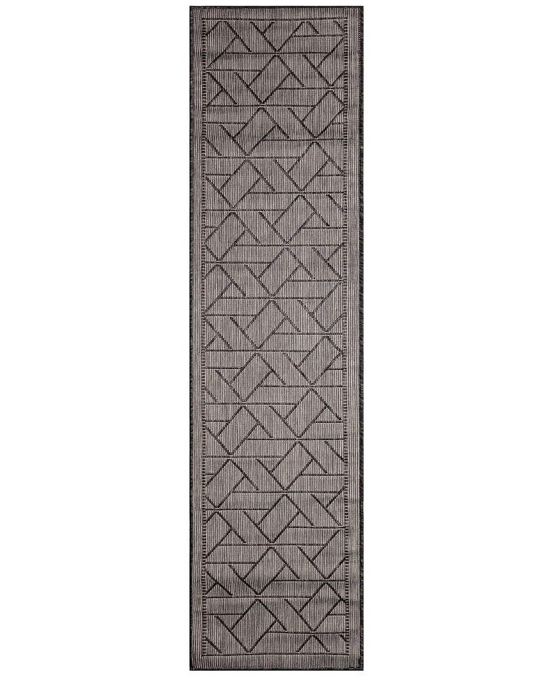 Liora Manne' Carmel Pyramid 1'11"x7'6" Runner Area Rug