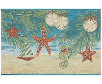 Liora Manne' Esencia Coastal Ornaments 2'x2'10" Area Rug