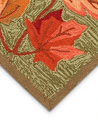 Liora Manne' Ravella Falling Leaves Border 2'x3' Area Rug