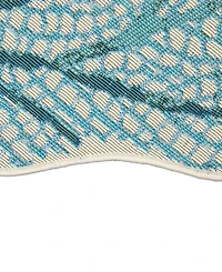Liora Manne' Esencia Coral Fan 3'3"x3'3" Novelty Area Rug
