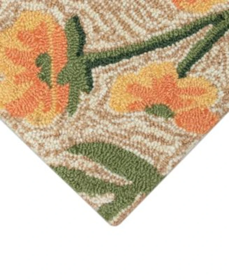 Liora Manne Frontporch Floral Dragonfly Rug Collection