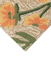 Liora Manne Frontporch Floral Dragonfly Rug Collection