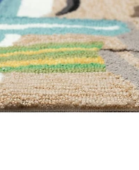Liora Manne' Frontporch Dog Beach 2'6"x4' Area Rug