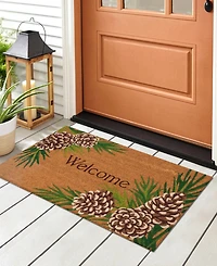Liora Manne' Natura Pinecone Border 1'6"x2'6" Area Rug