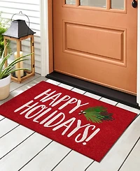 Liora Manne' Natura Happy Holidays Holly 1'6"x2'6" Area Rug