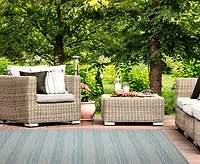 Liora Manne' Miranda Tweed Stripe 7'10"x9'10" Area Rug