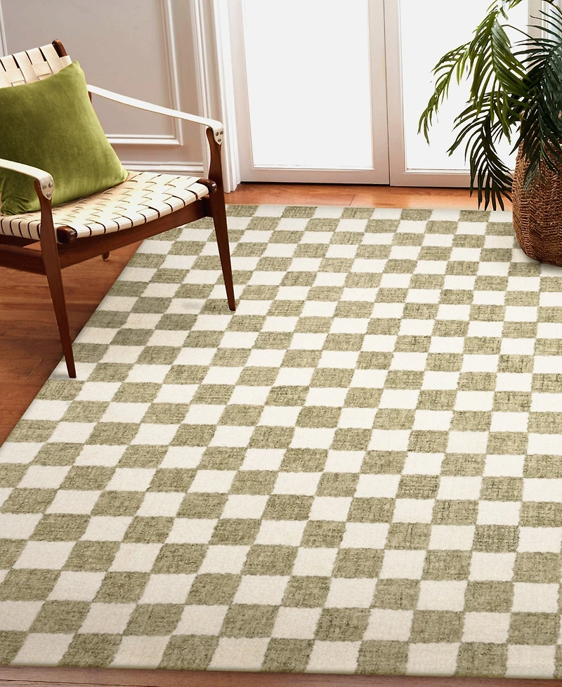 Liora Manne' Savannah Checkerboard 3'6"x5'6" Area Rug