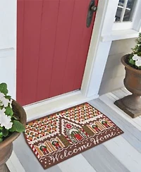 Liora Manne Natura Gingerbread House Welcome Rug Collection