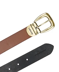 Levi's Women's Reversible Western-Style Buckle Leather Belt