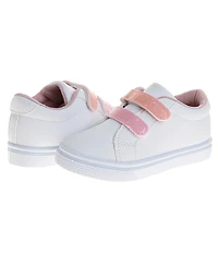 Laura Ashley Toddler Little Girl Hook and Loop Casual Sneakers