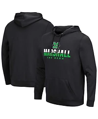 Colosseum Men's Black Marshall Thundering Herd Lantern Pullover Hoodie