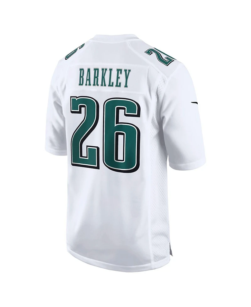 Nike Men's Saquon Barkley Tundra White Philadelphia Eagles Fashion Game Jersey