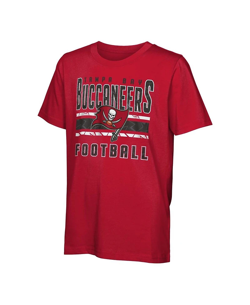 Outerstuff Big Boys and Girls Tampa Bay Buccaneers In the Mix T-Shirt Combo Set