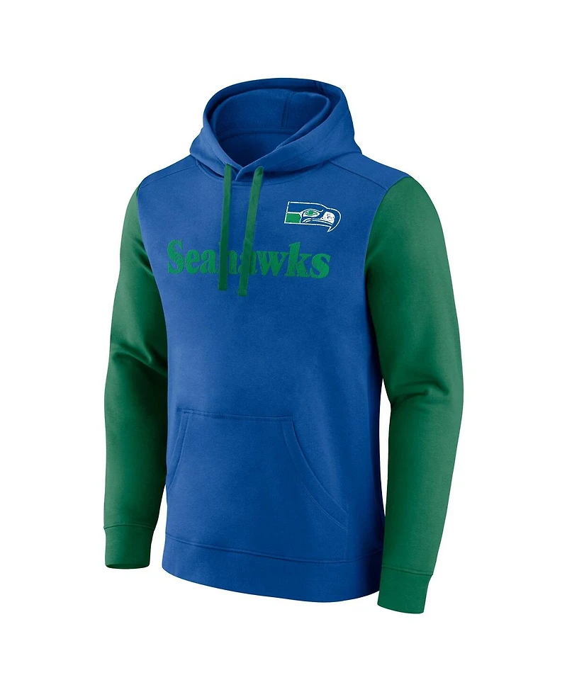 Fanatics Men's Royal Seattle Seahawks Fleece Pullover Hoodie