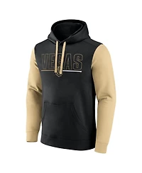 Logo Athletic Men's Black Vegas Golden Knights Deliver Fleece Pullover Hoodie