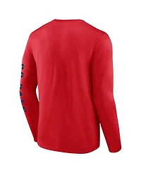 Fanatics Men's Red New England Patriots Vision Long Sleeve T-Shirt