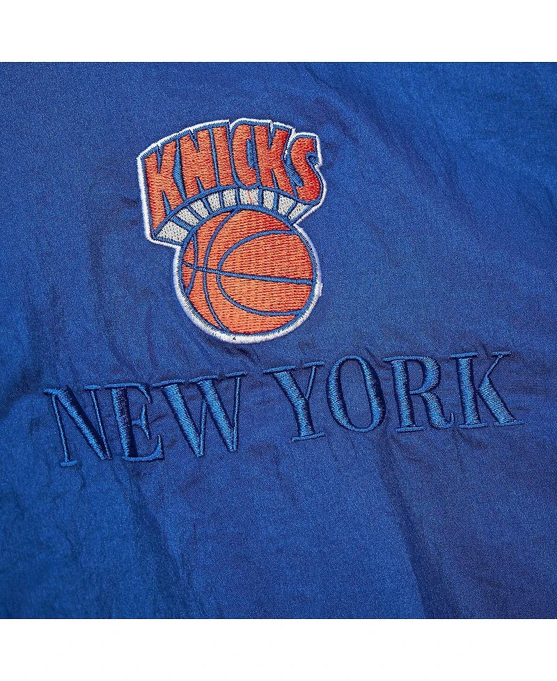 Mitchell & Ness Men's and Women's Blue New York Knicks Hardwood Classics Team Og 3.0 Anorak Half-Zip Windbreaker Jacket