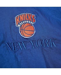 Mitchell & Ness Men's and Women's Blue New York Knicks Hardwood Classics Team Og 3.0 Anorak Half-Zip Windbreaker Jacket