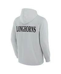 Fanatics Men's Gray Texas Longhorns Blaze Tri-Blend Pullover Hoodie