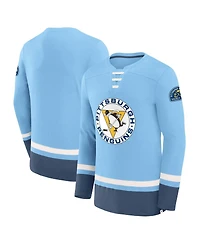 Fanatics Men's Light Blue Pittsburgh Penguins Vintage High Point Long Sleeve T-Shirt