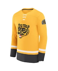 Fanatics Men's Gold Boston Bruins Vintage High Point Long Sleeve T-Shirt
