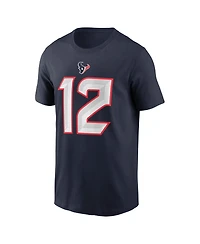 Nike Men's Nico Collins Navy Houston Texans Name Number T-Shirt