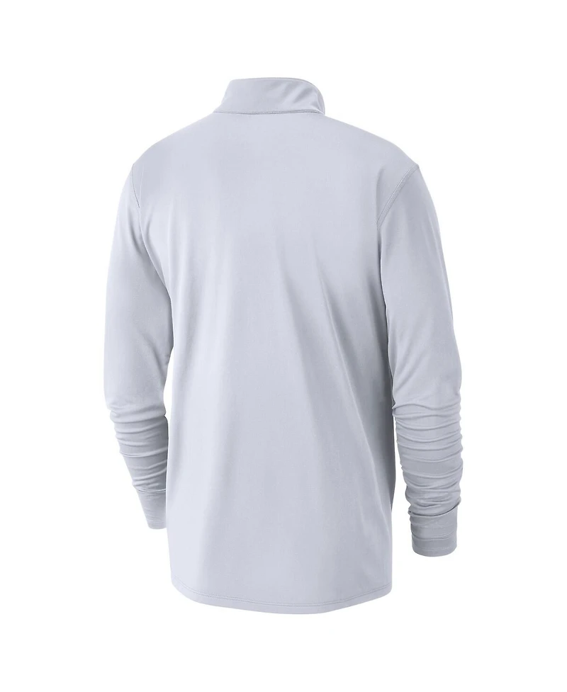 Nike Men's White Philadelphia 76ers 2024/25 City Edition Authentic Coaches Performance Half-Zip Top