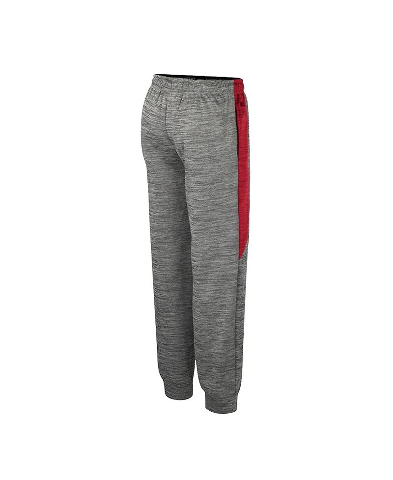 Colosseum Big Boys and Girls Heather Gray Indiana Hoosiers Fleece Pants