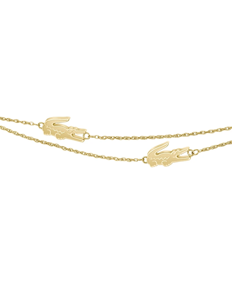 Lacoste Crocodile Charm Chain Bracelet