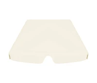 vidaXL Replacement Canopy for Garden Swing Cream 59.1"/51.2"x41.3"/27.6"