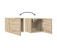 Wall Mounted Tv Stands 2 pcs Sonoma Oak 12"x11.8"x11.8"