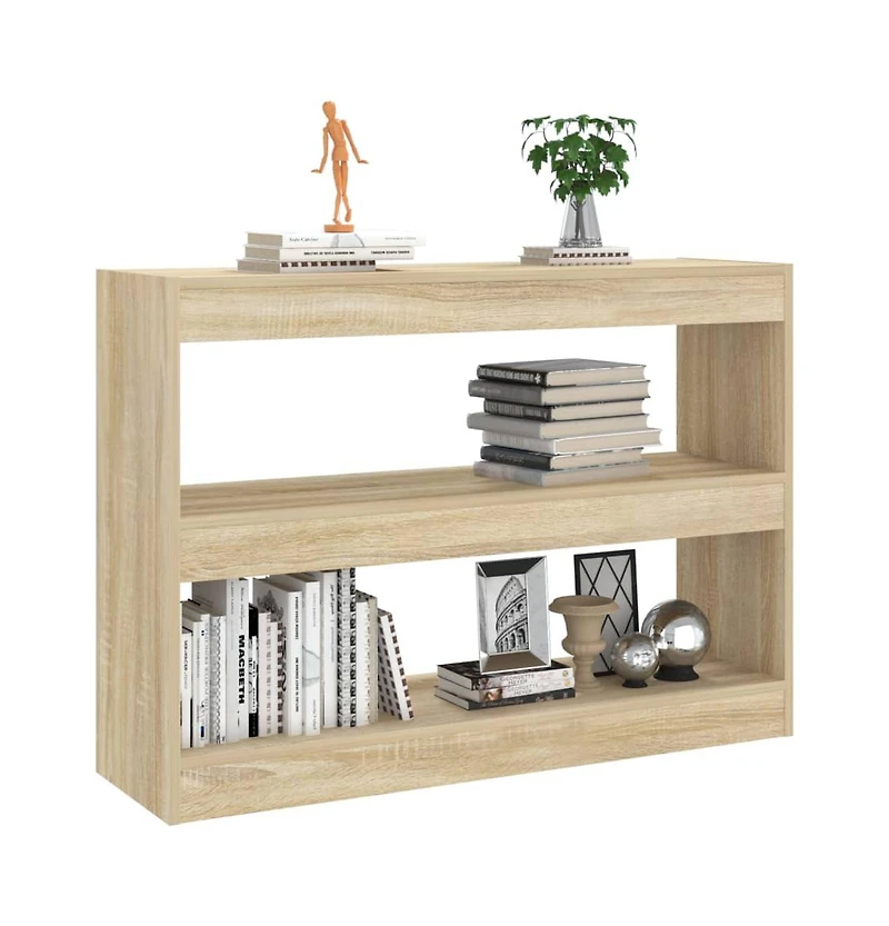 Book Cabinet/Room Divider Sonoma Oak 39.4"x11.8"x28.3"