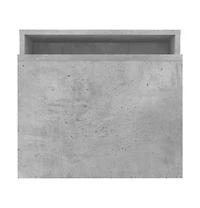 vidaXL Coffee Table Set Concrete Gray 39.4"x18.9"x15.7" Engineered Wood