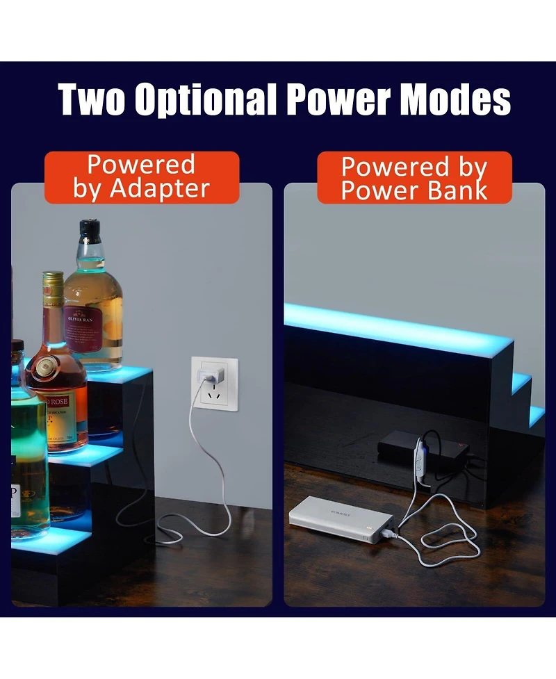 gaomon Led Wine Display Rack Acrylic Wine Rack