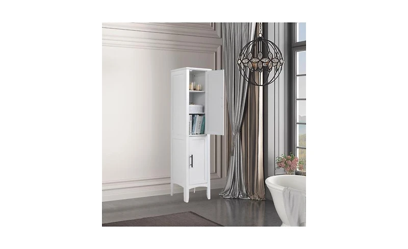 Slickblue Space-Saving Storage Bathroom Cabinet for Organized and Clutter-Free Spaces