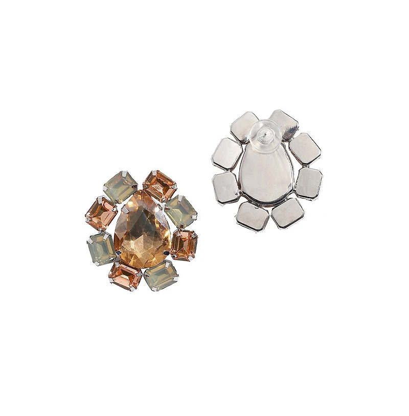 Crystal Pear Stud Earrings