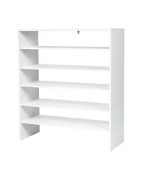 Gouun 3 Pieces 31-Inch Stackable Multi-Shape Shoe Rack