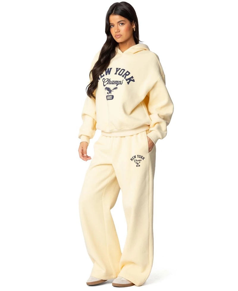 Edikted Womens New York Champs Hoodie