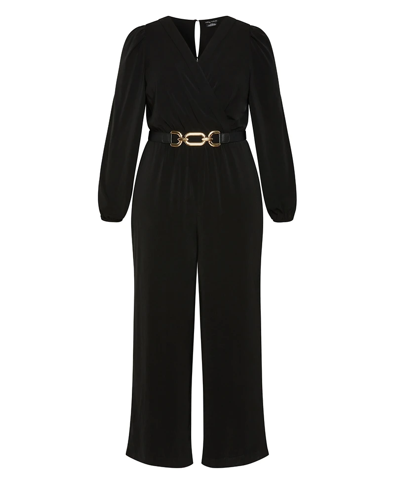 City Chic Plus Size Avah Wide Leg Jumpsuit