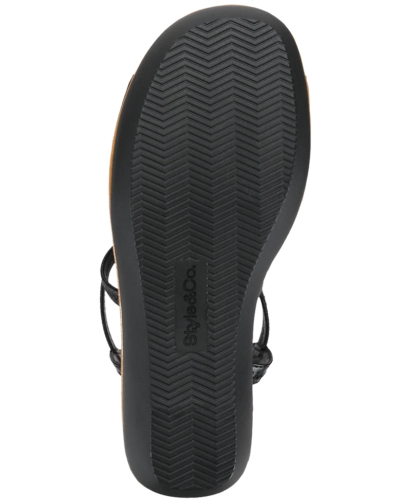 Style & Co Women's Babettee Crisscross Wedge Sandals, Exclusively at Macy's