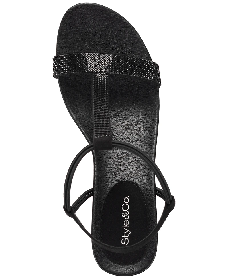 Style & Co Women's Mulan Embellished Wedge Sandals, Created Macy's