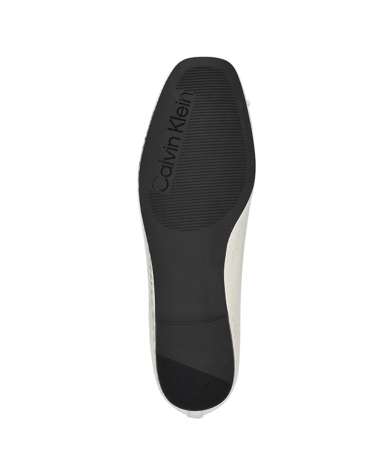 Calvin Klein Women's Bronte Square Toe Ballet Flats