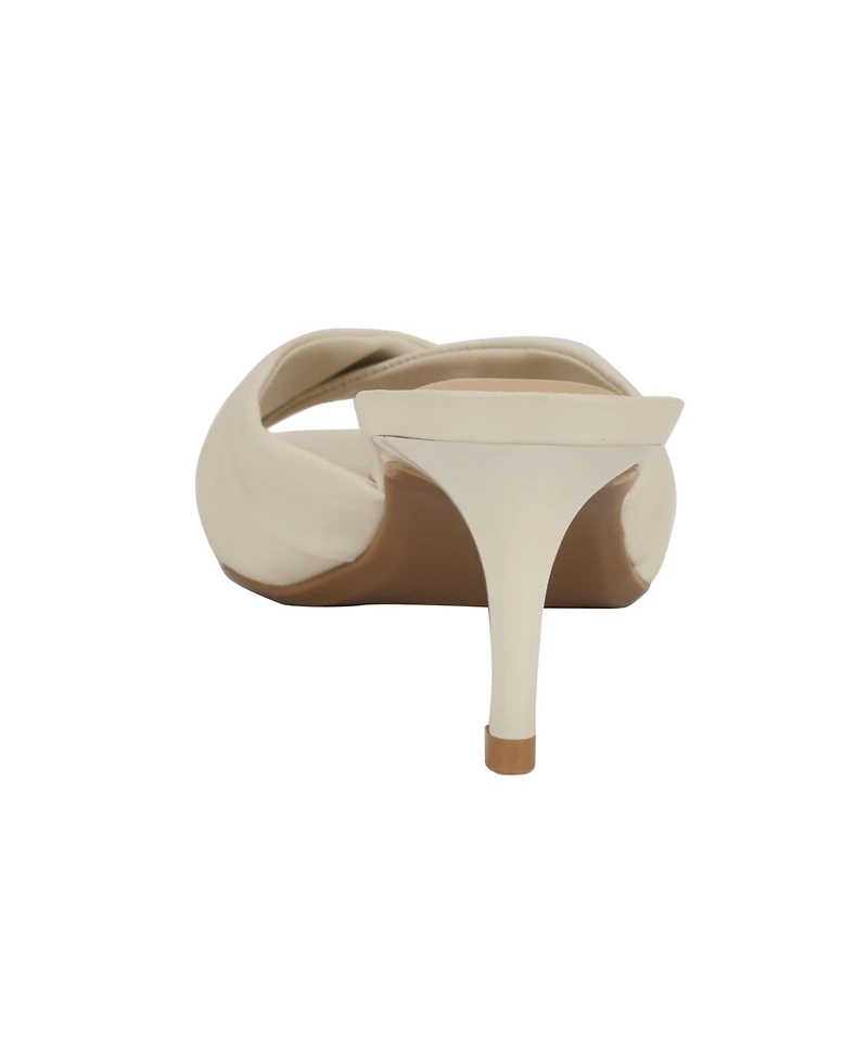 Calvin Klein Women's Imeena Slip-On Kitten Heel Sandals