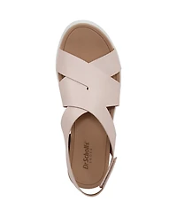 Dr. Scholl's Women's Time Off Sea Slingback Wedge Sandals