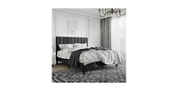 Contemporary Upholstered Bed Frame with Headboard – Sturdy Platform for Bedroom, Easy Assembly