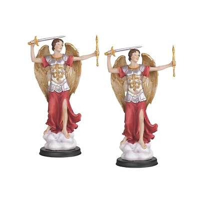 Fc Design "2-pc Set" 12"H Archangel Michael Statue Saint Michael The Strongest Angel Holy Figurine Statue Ornament Home Room Office Decor and Perfect